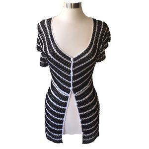 NWT Missoni Black and White Cardigan - Euro 46